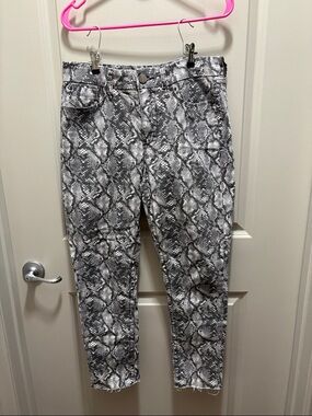Seven7 Snakeskin Jeans - Gray, Black & White